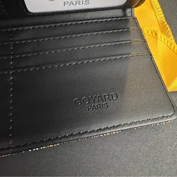 Fashion Trifold Long Wallet Black Brown Snap Closure Silver Hardware - Picture 11 of 15